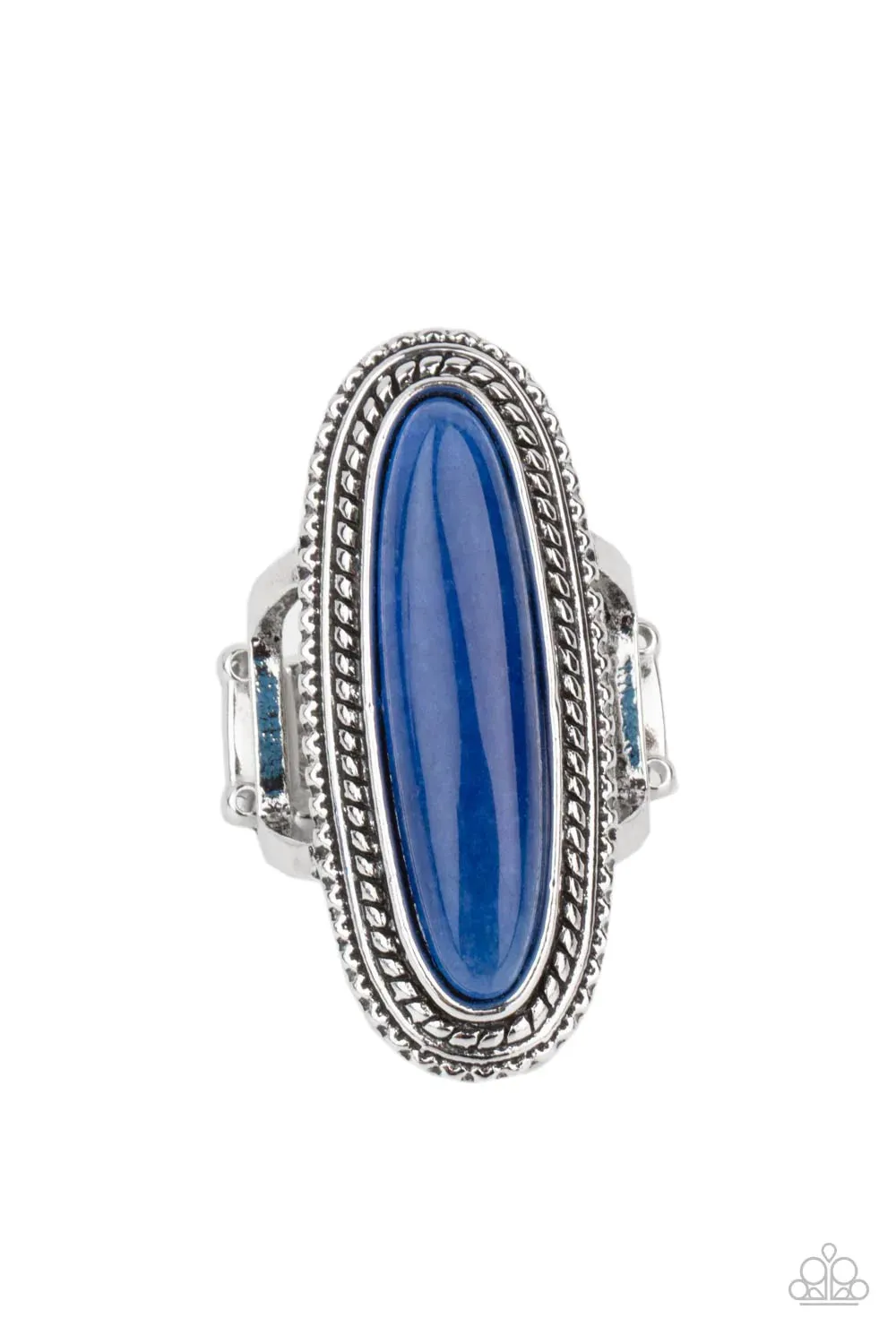 Stone Healer - Blue Ring - Paparazzi Accessories