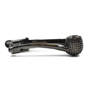 Stubbed Pipe Gun Metal Tie Bar