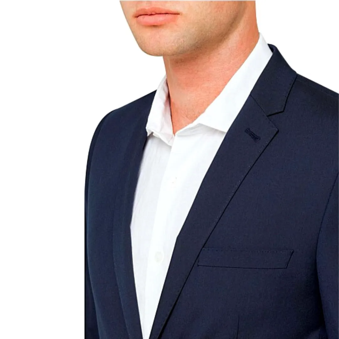 STUDIO W MEN'S SUPER SLIM SUIT JACKET NAVY