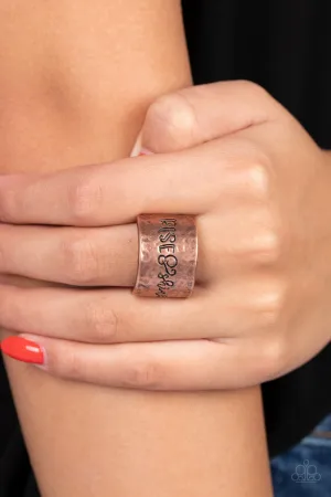 Sunrise Street - Copper Ring - Paparazzi Accessories