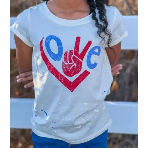 Sweet Soul Clothing Love Peace Sign Graphic Tee