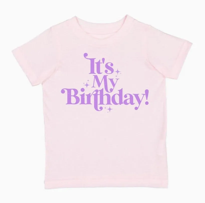 Sweet Wink It's My Birthday Short Sleeve Shirt - Kids Birthday Tee