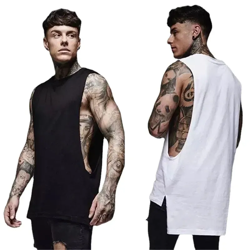 Tank Top Gym Fitness Workout Cotton Sleeveless Shirt