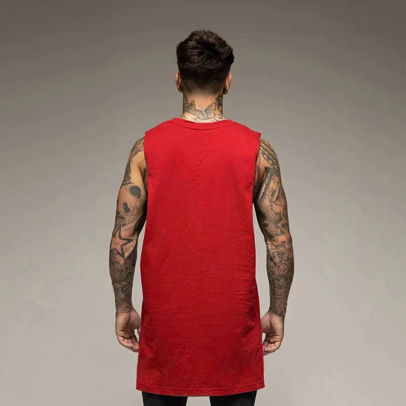 Tank Top Gym Fitness Workout Cotton Sleeveless Shirt