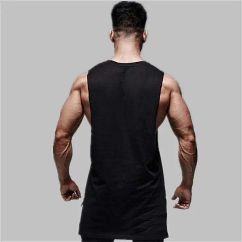 Tank Top Gym Fitness Workout Cotton Sleeveless Shirt