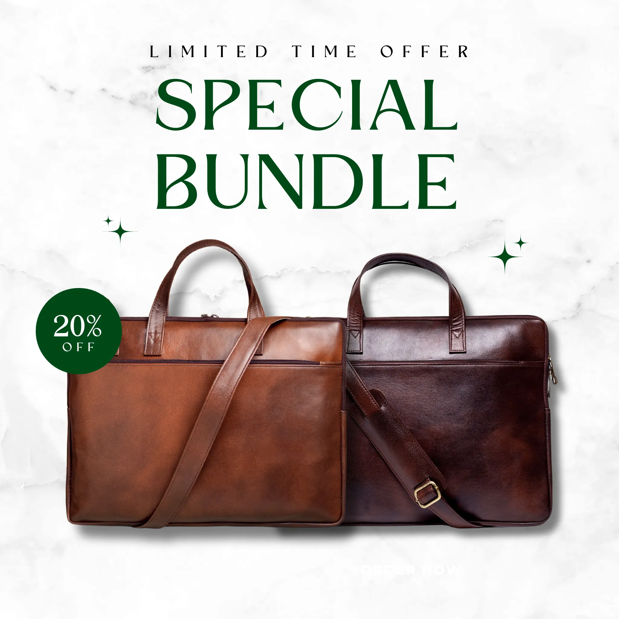 Tanner Vintage & Brown Briefcase Bundle