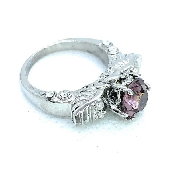 'Teschio d’Argento' Skull Wings Wedding/Engagement Rings (w039)