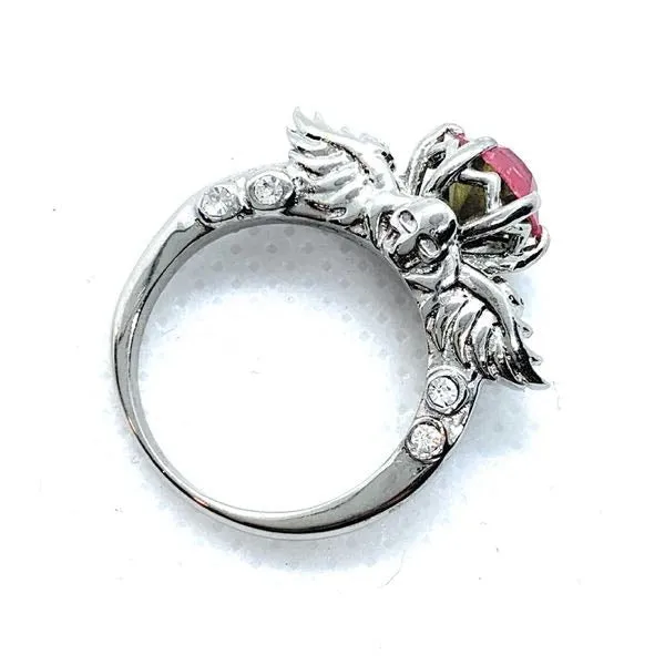 'Teschio d’Argento' Skull Wings Wedding/Engagement Rings (w039)