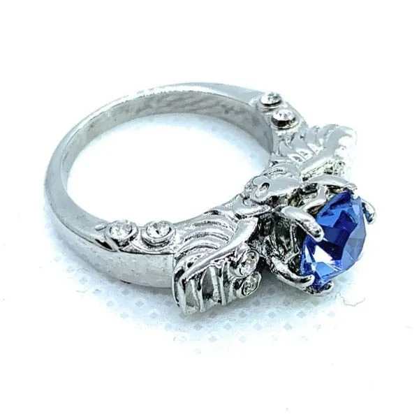 'Teschio d’Argento' Skull Wings Wedding/Engagement Rings (w039)