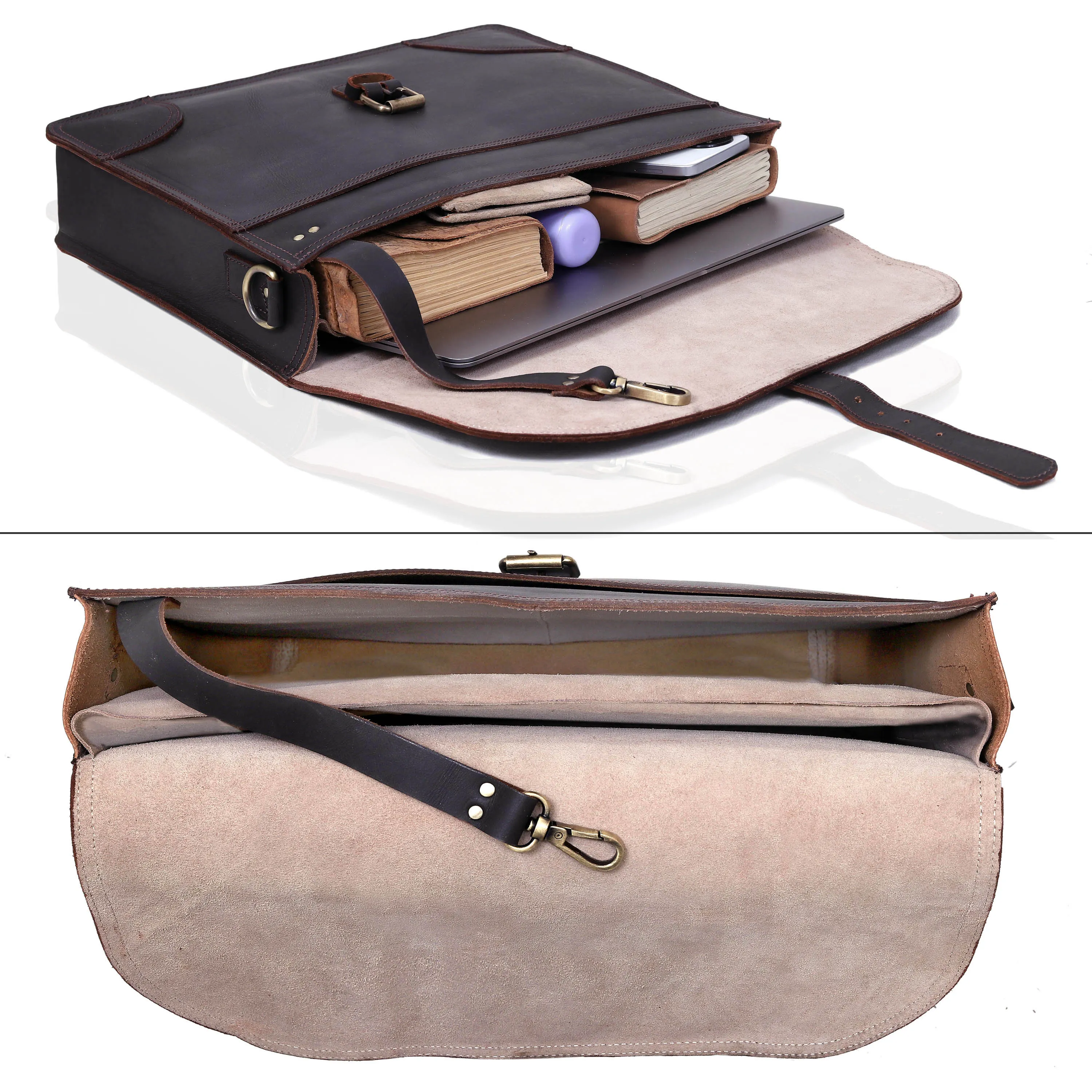 The Budget Leather Briefcase