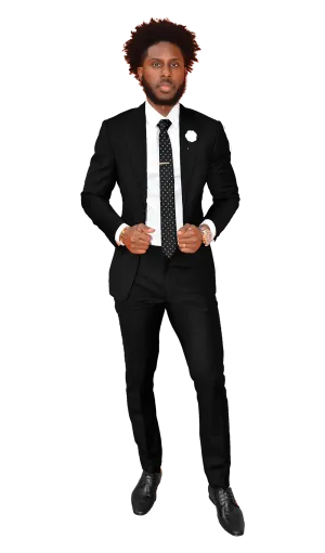 The Regal Deep Black Suit