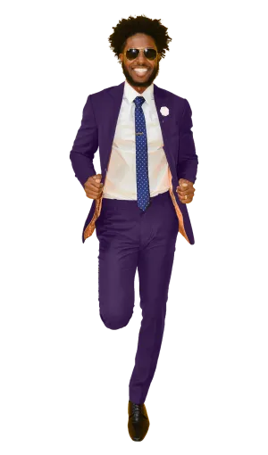 The Regal Plum Suit