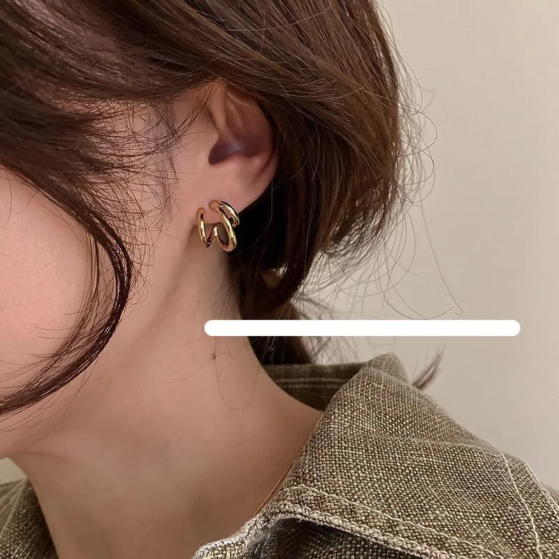 Three-Ring Earrings