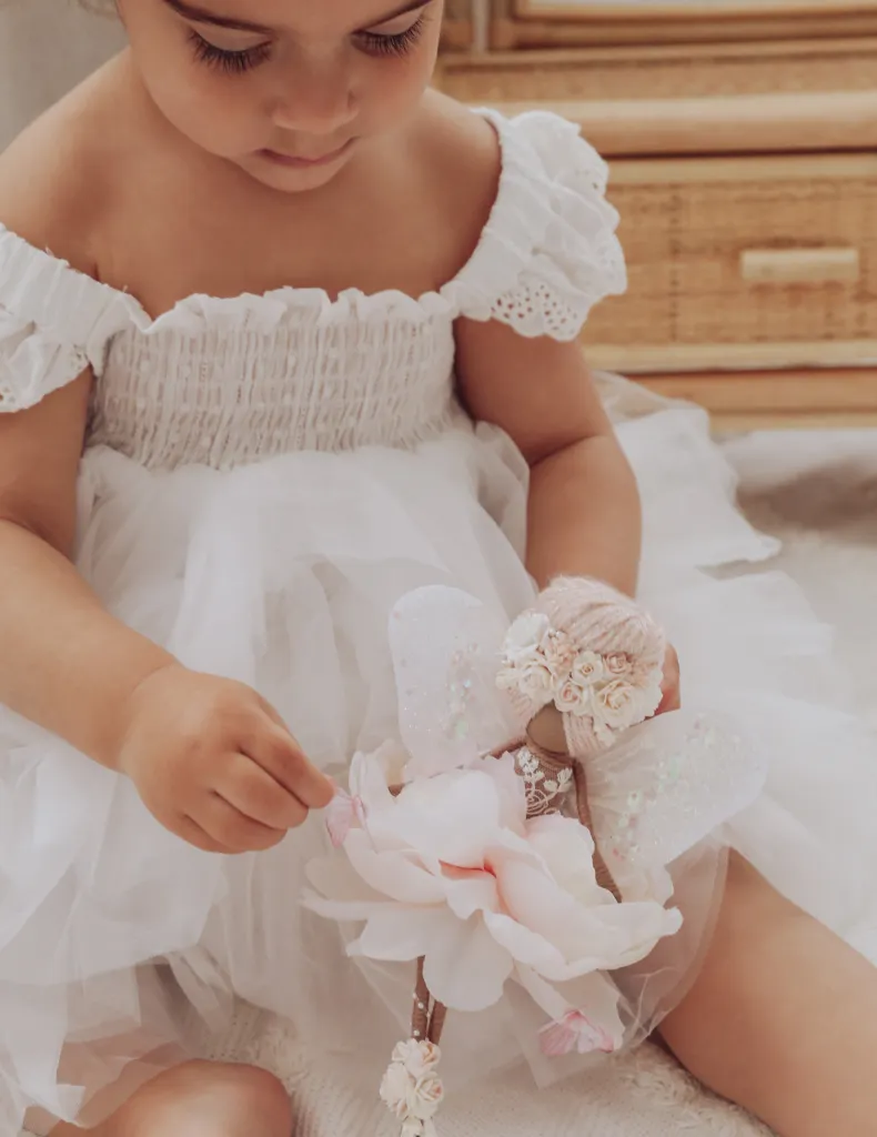 Tiffany Tutu Dress - White Cloud