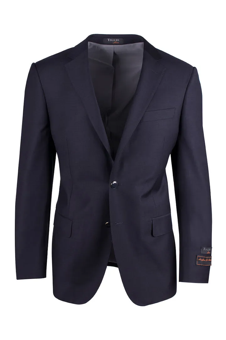Tiglio Luxe Navy Dolcetto Modern Fit, Pure Wool Jacket TIG1002