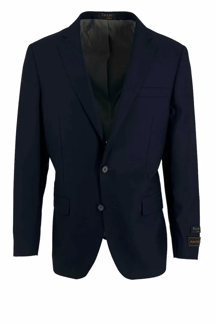 Tiglio Luxe New Blue Dolcetto Modern Fit, Pure Wool Jacket TIG1036