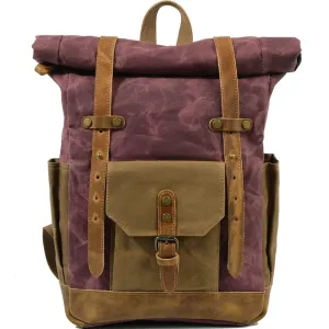 Trendy & Vintage Backpack Roll Top Rucksack
