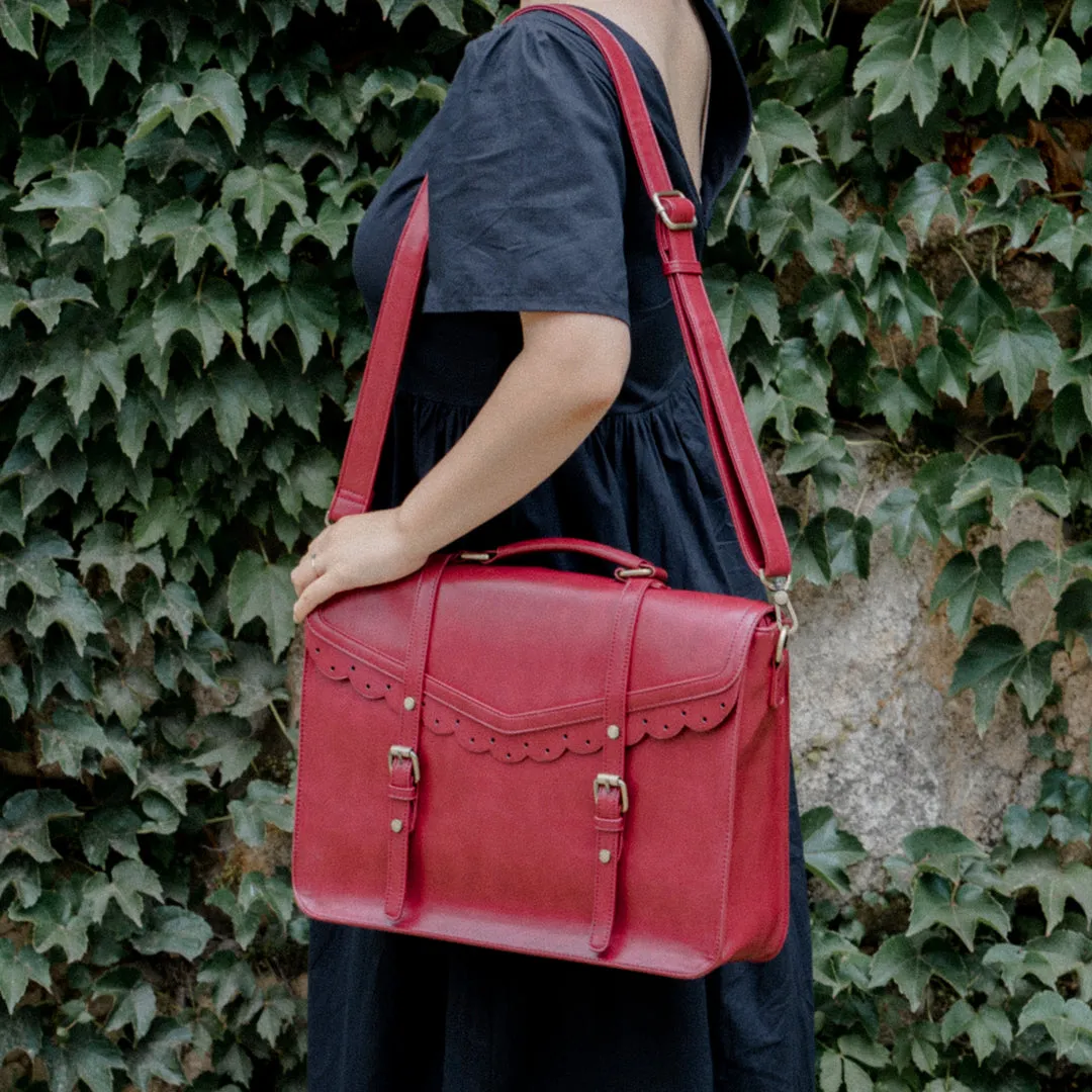 Trimmed Flap Boutique Briefcase