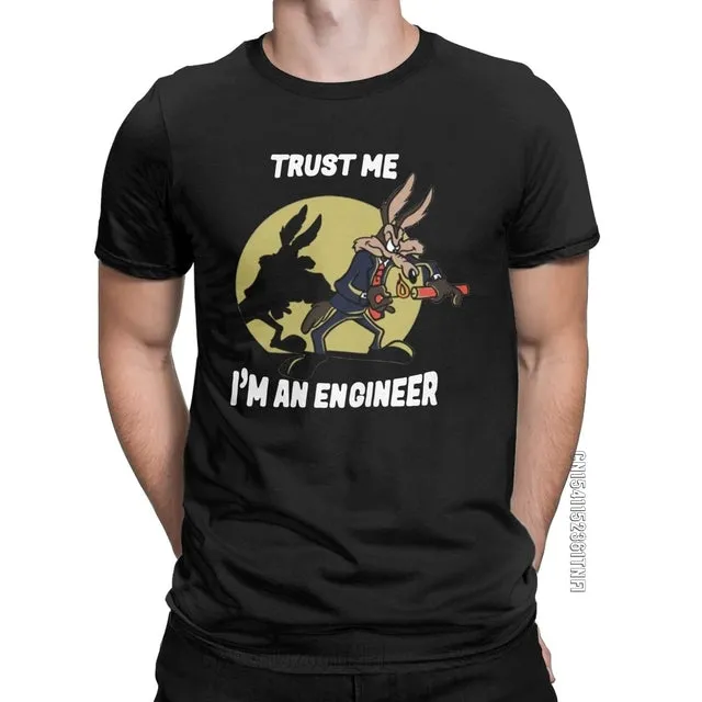 Trust Me Im An Engineer T Shirt For Men Pure Cotton Vintage T-Shirt