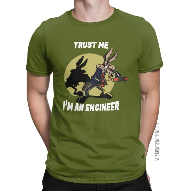 Trust Me Im An Engineer T Shirt For Men Pure Cotton Vintage T-Shirt