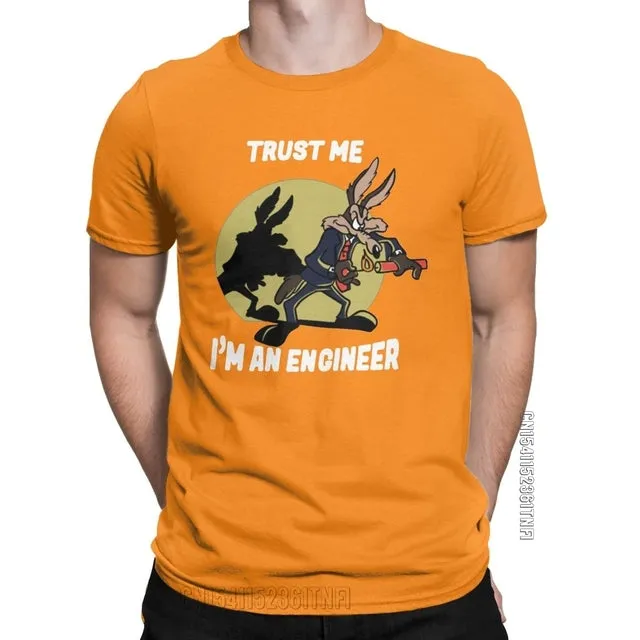 Trust Me Im An Engineer T Shirt For Men Pure Cotton Vintage T-Shirt