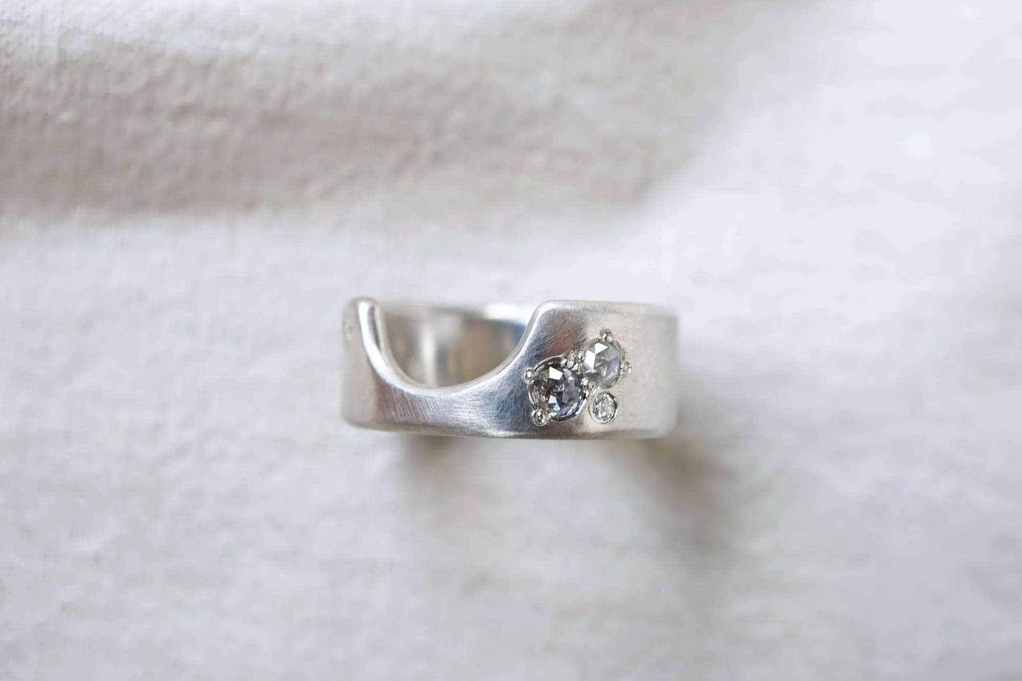 U-bend Diamond Ring
