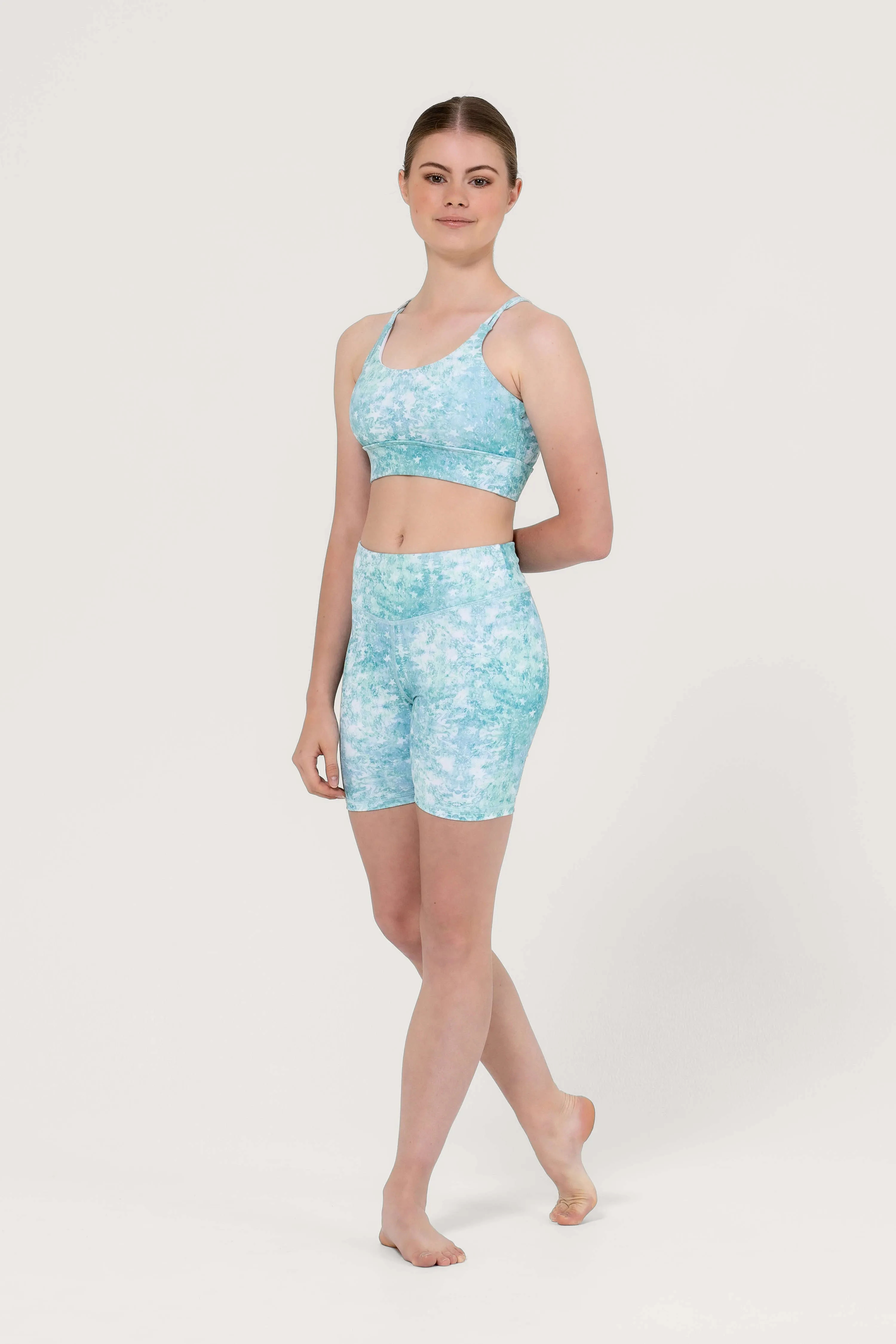 Uactiv June Crop Top | Blue Sprinkle