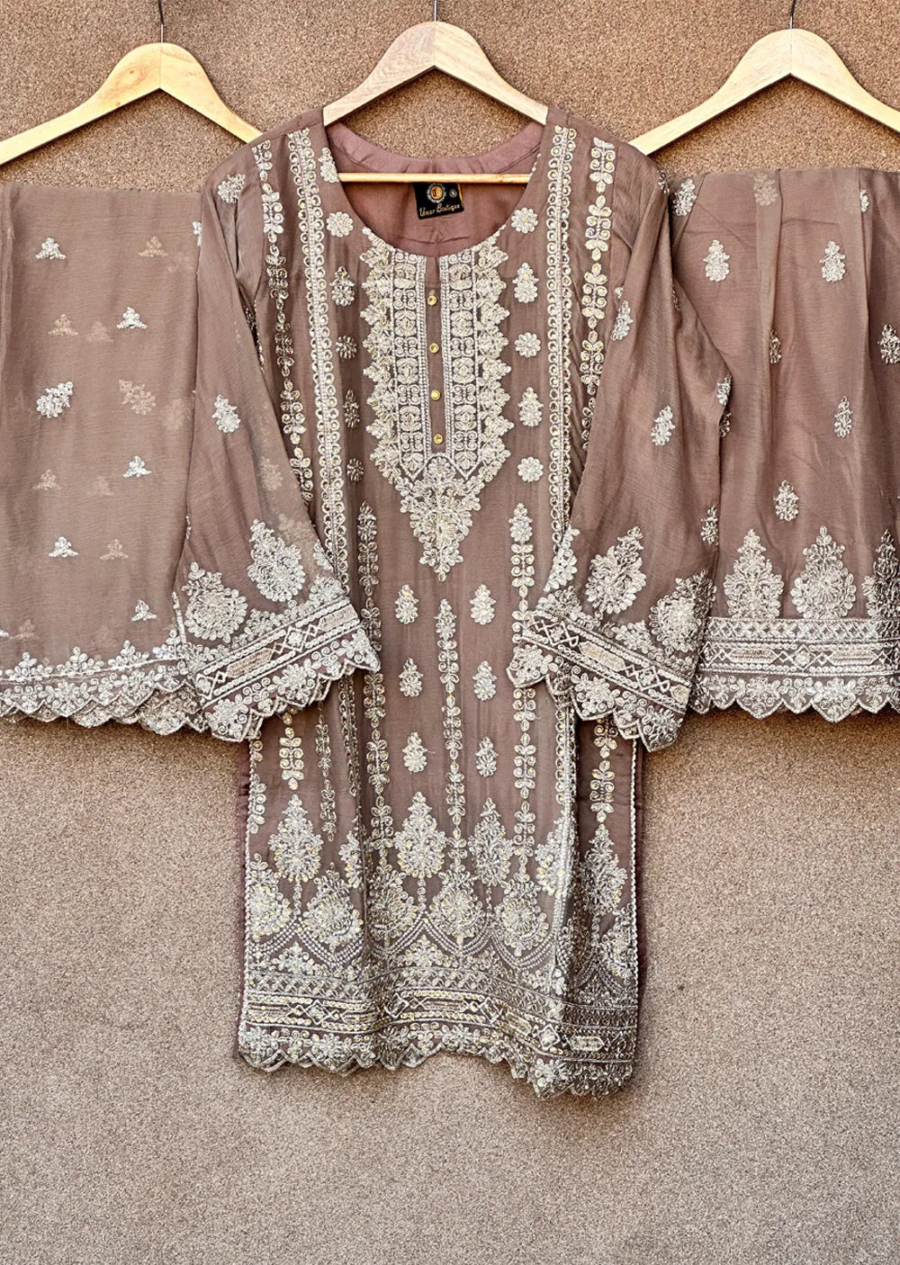 UJK-01 - Brown - Readymade - Florine Chiffon Suit 2025