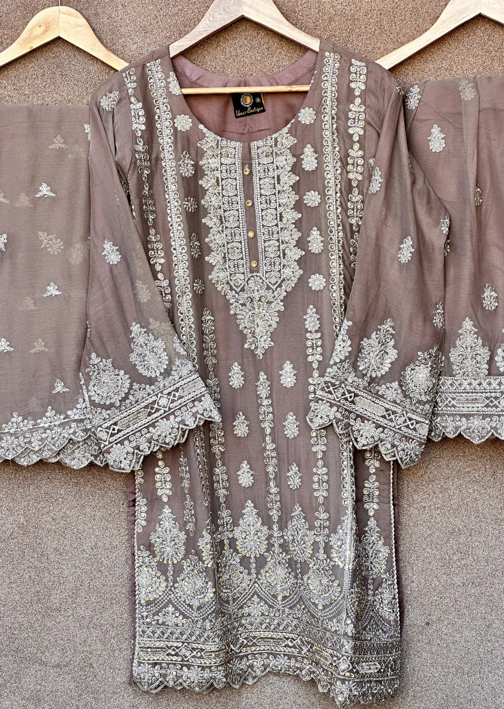 UJK-01 - Brown - Readymade - Florine Chiffon Suit 2025