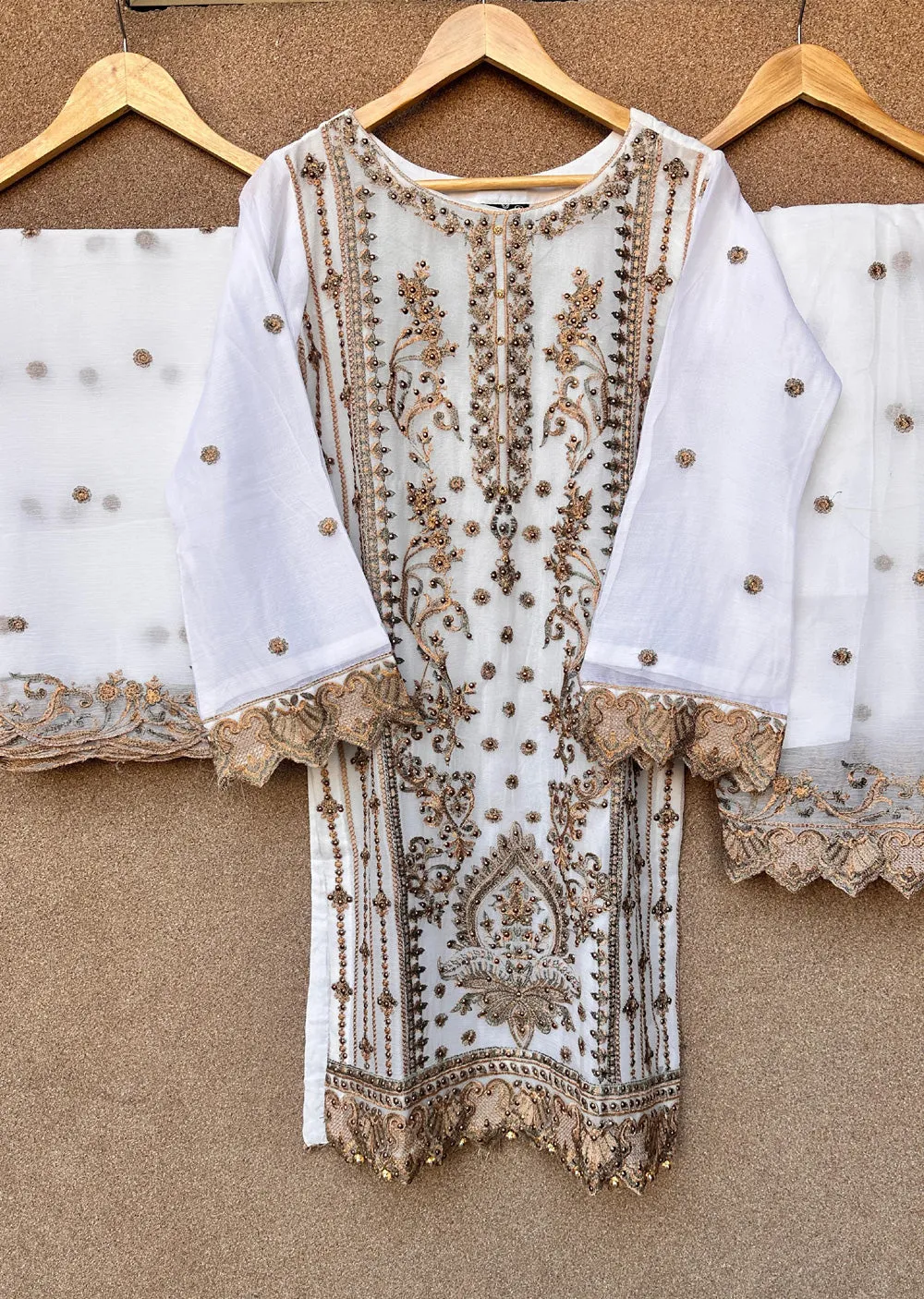 UJK-02 - White - Readymade - Florine Chiffon Suit 2025