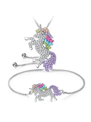 Unicorn Bracelet&Necklace Set