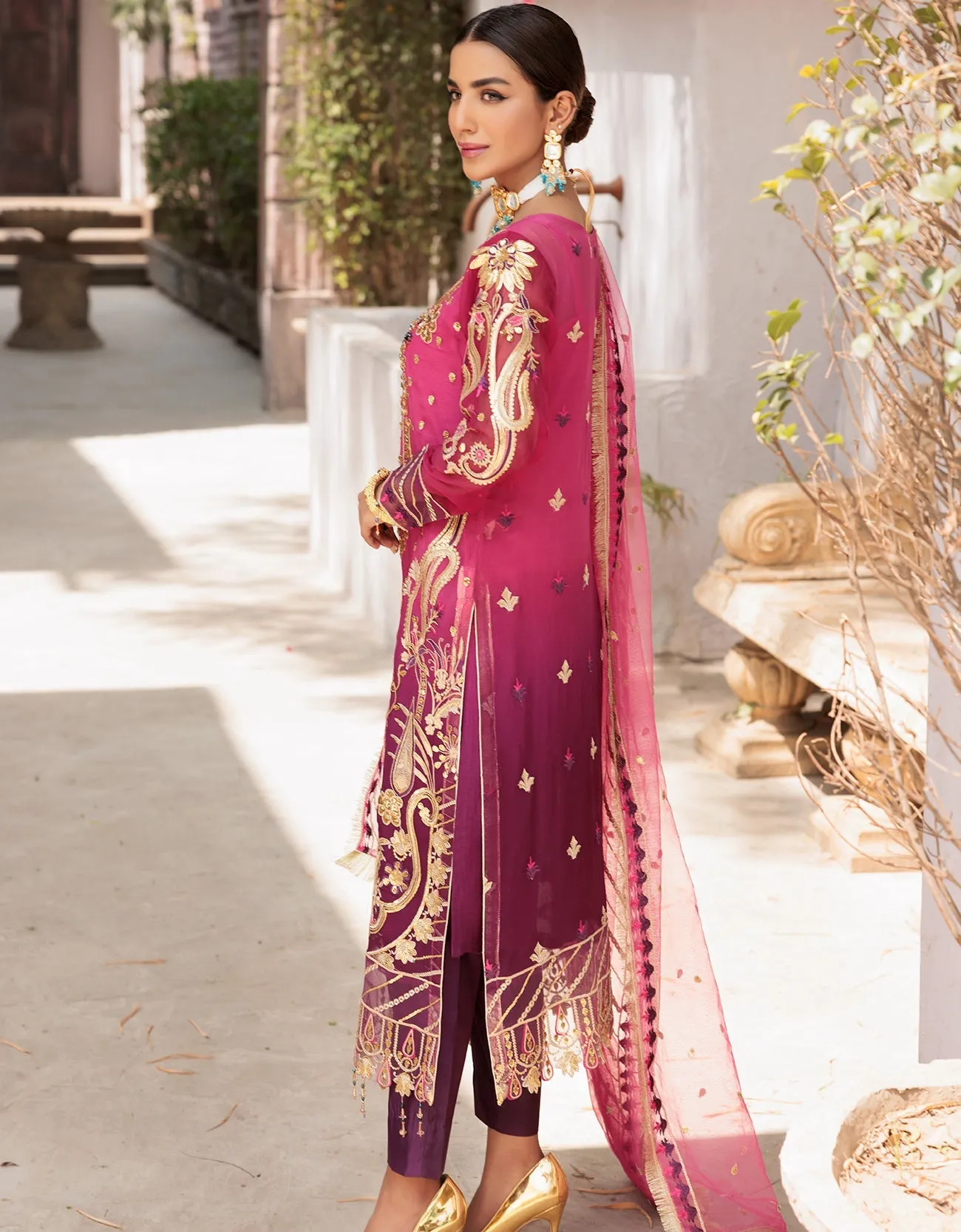 VE 01 |  - Emaan Adeel Value Edition 2022 Vol-01 | Unstitched Embroidered Chiffon Suits