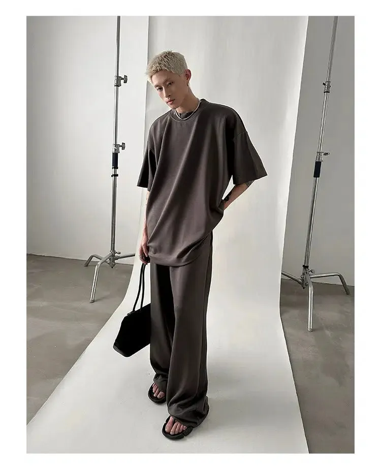 Versatile Mopping Solid Color Track Suit