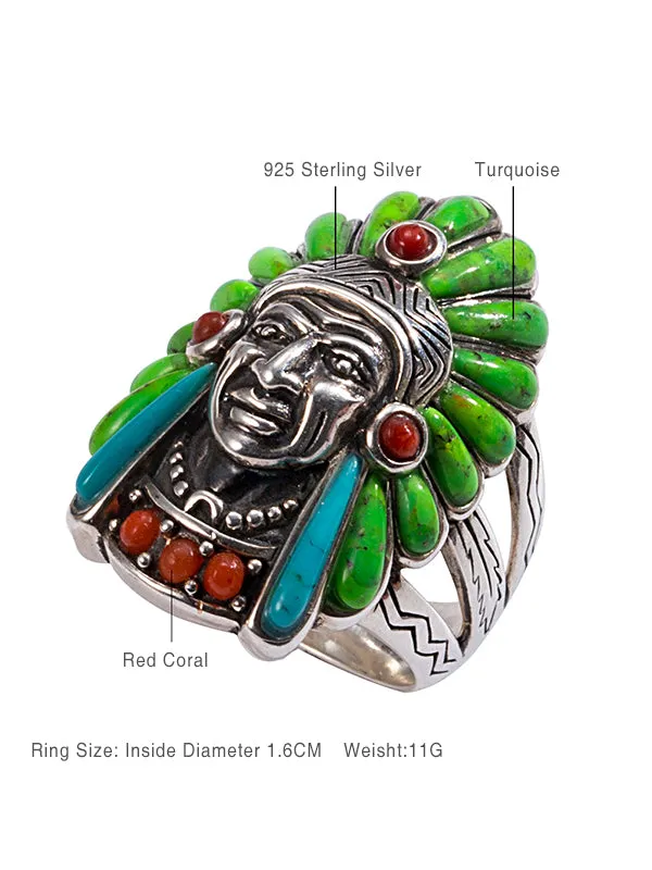 Vintage Silver Turquoise Ring