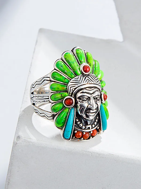 Vintage Silver Turquoise Ring