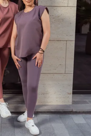 Viola Purple Buttery Soft Everyday Leggings 25" - Yoga, Workout, Lounge
