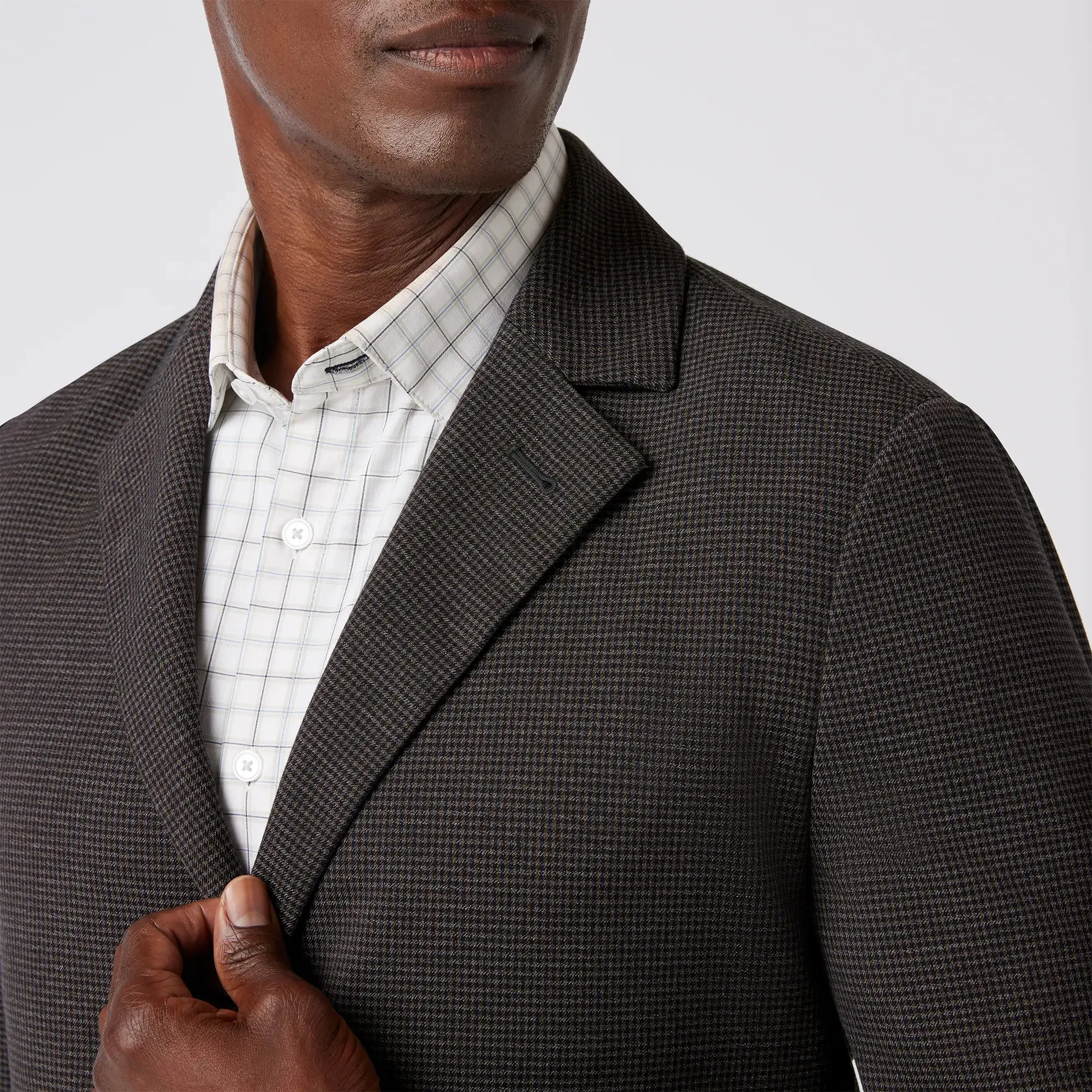Watson Suit Jacket - Chocolate Gun Check