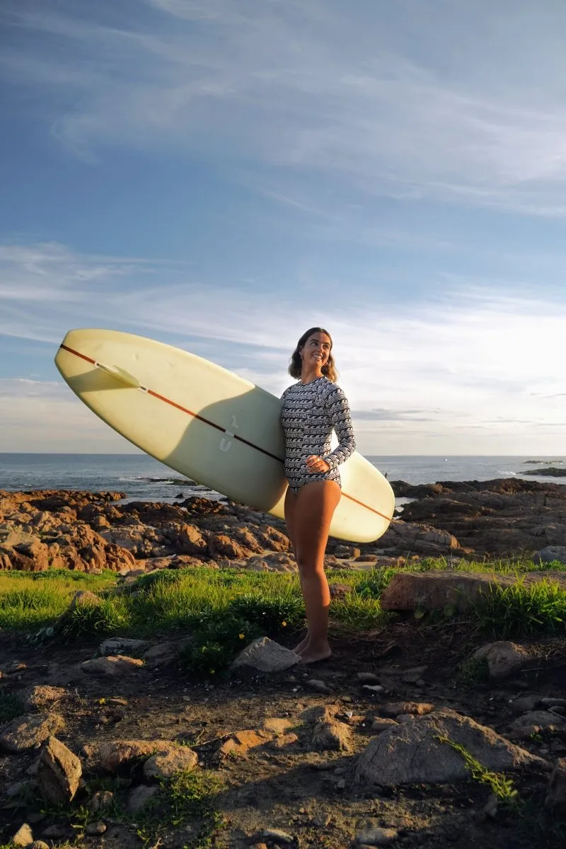 Wave- Zip back Surf Suit