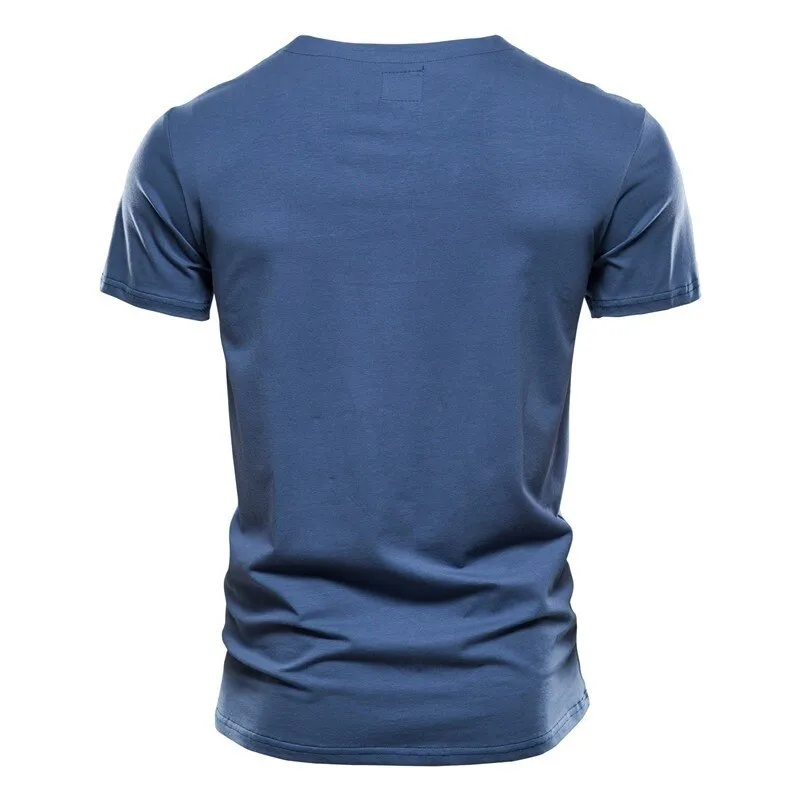 West Louis™ Summer Cotton V-neck T Shirt