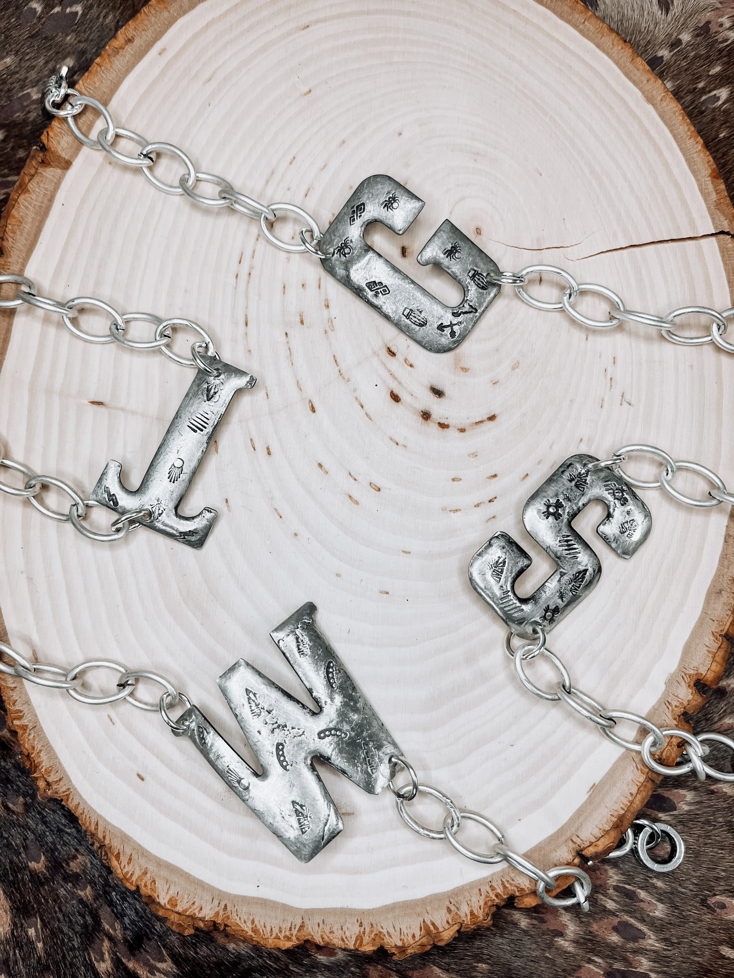 Western Initial Bracelet