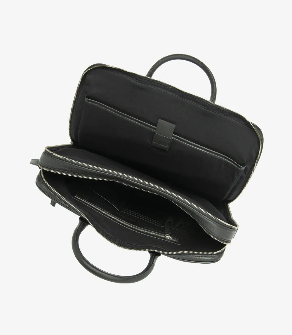 Westminster Briefcase Black Grain