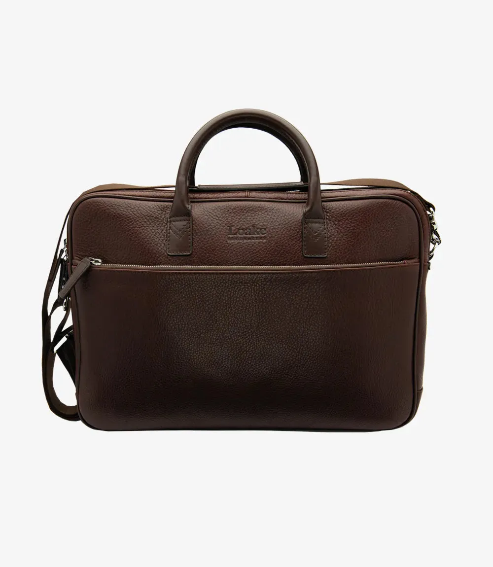 Westminster Briefcase Dark Brown Grain