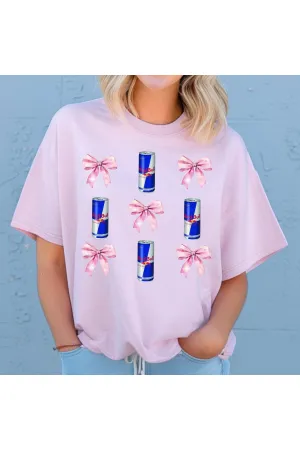 Wing Energy Drink And Bows Comfort Colors T-Shirt