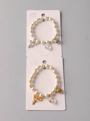 WOMEN'S ASSORTED COLORS CHARMS BRACELET