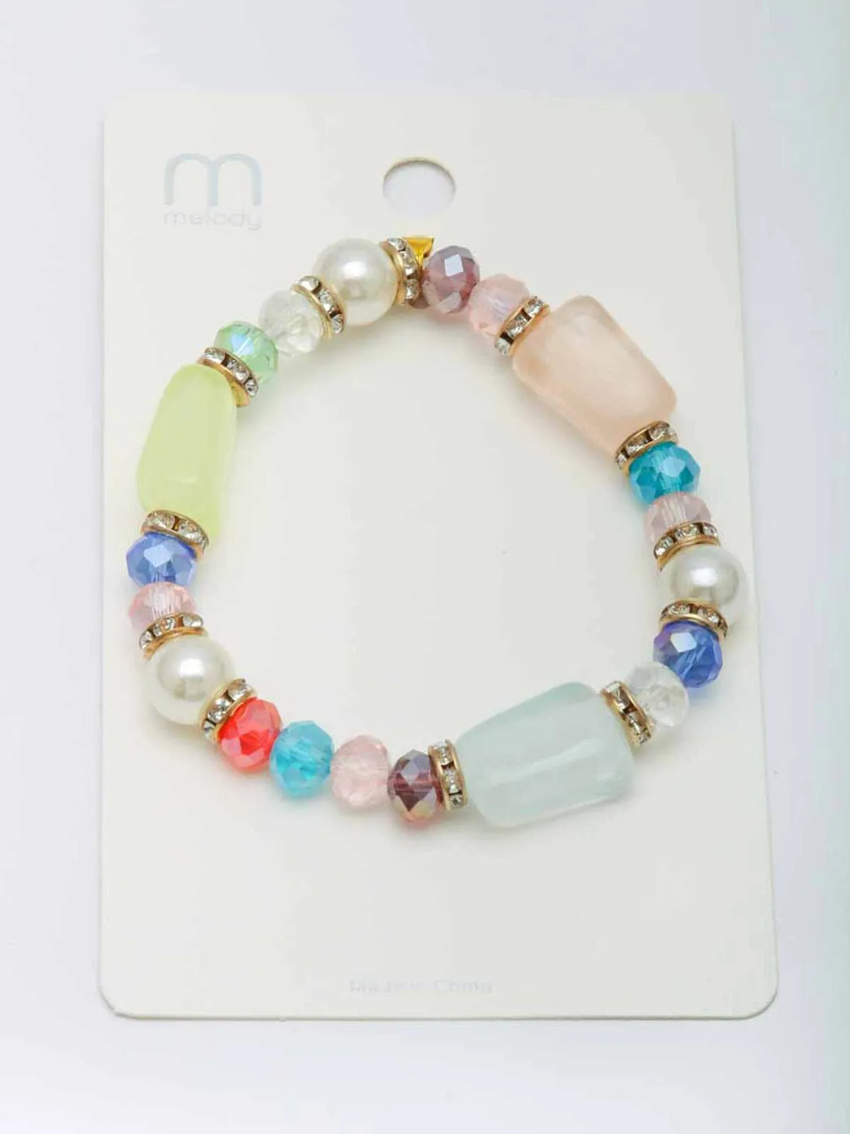 WOMEN'S ASSORTED MULTI COLOR STONES BRACELET
