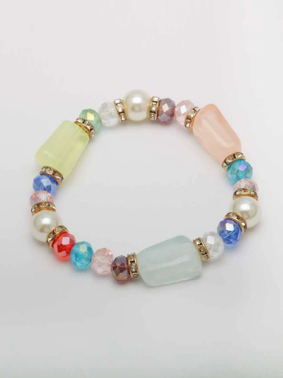 WOMEN'S ASSORTED MULTI COLOR STONES BRACELET