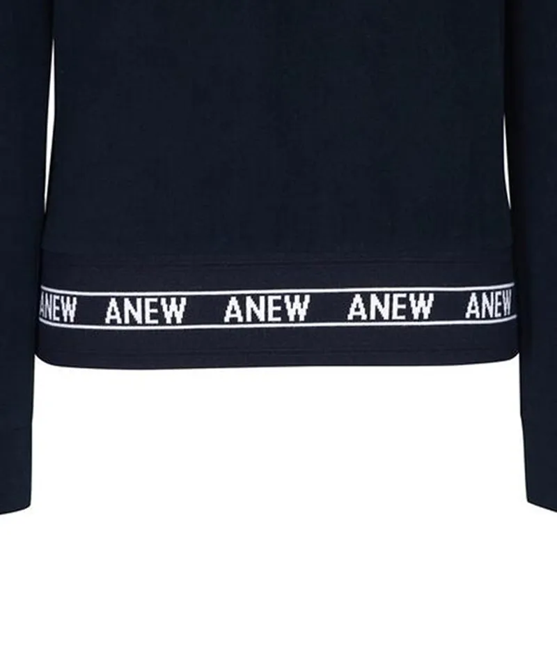 Women's Boucle Embo Logo L/TS - Dark Navy