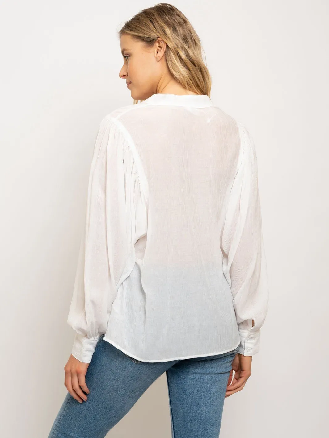 WOMEN'S HENLEY DOLMAN LONG CUFFS SLEEVES W/BUTTON CLOSURE TOP