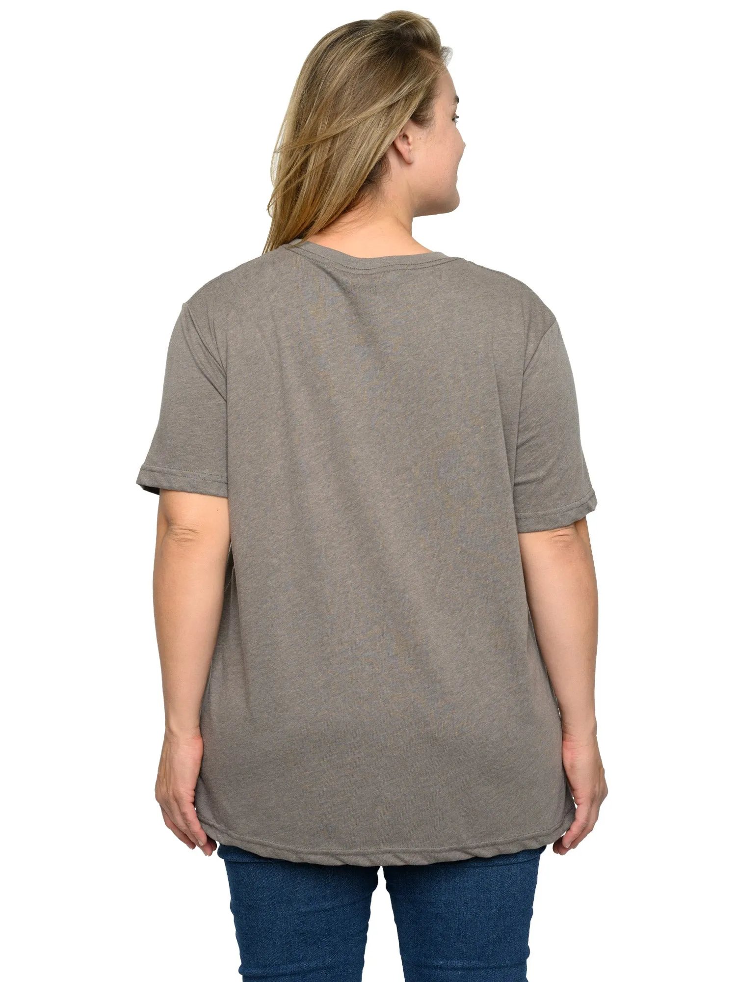 Womens Plus Size Scooby-Doo T-Shirt Mystery Inc Heather Brown (Size 1X Only)
