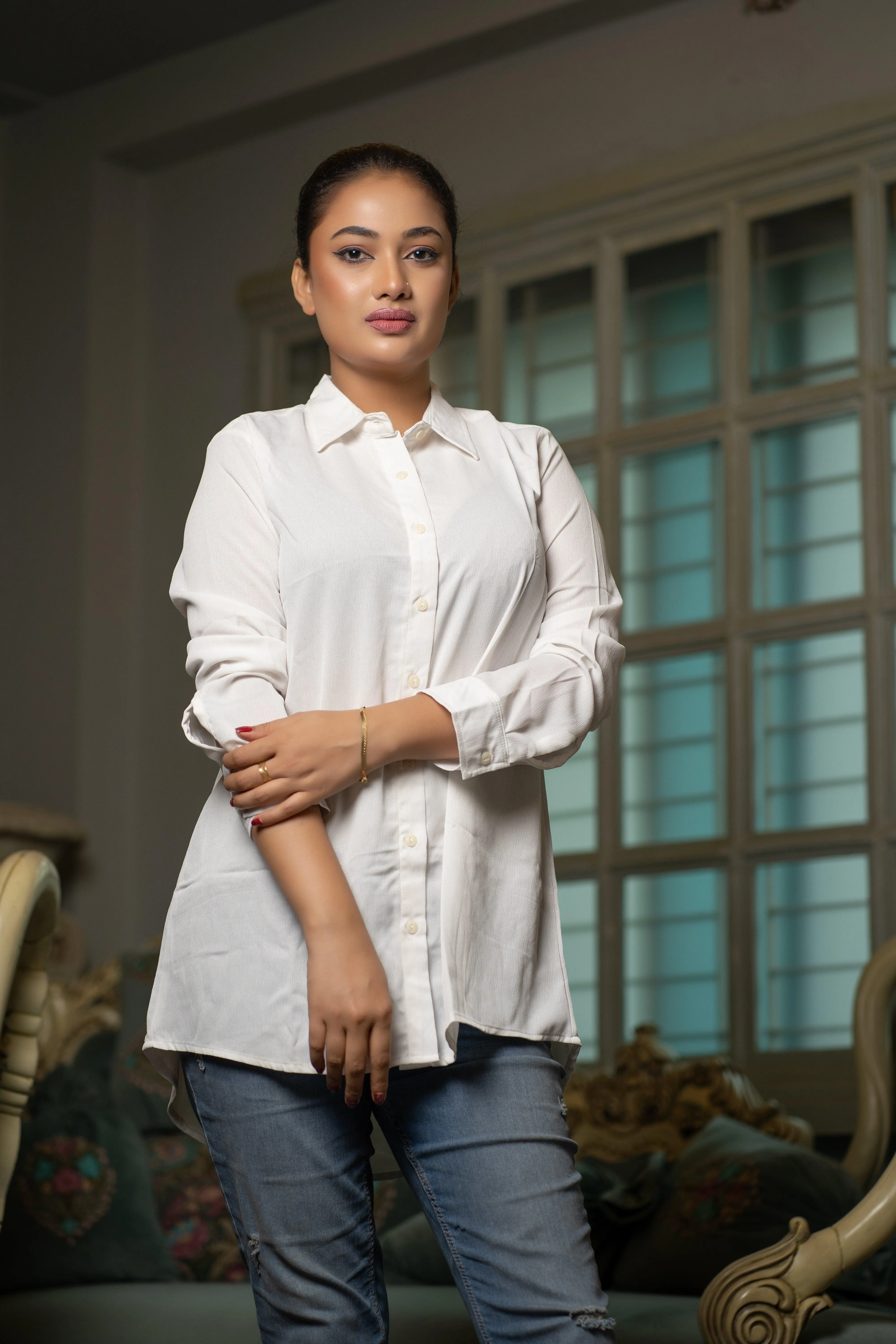 Women's Solid Casual Shirt